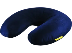 Almohada viaje - Travel Blue Microperlas, Funda terciopelo, Azul