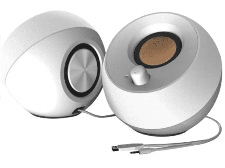 Altavoces para PC - Creative Pebble, 4.4 W, USB, Blanco