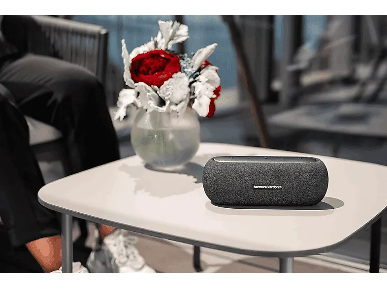 Altavoz inalámbrico - Harman Kardon Luna, 55 W, Bluetooth, Autonomía 12h, USB-C, Negro