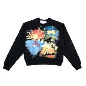 Anxiety Airbrush Crewneck (Black)