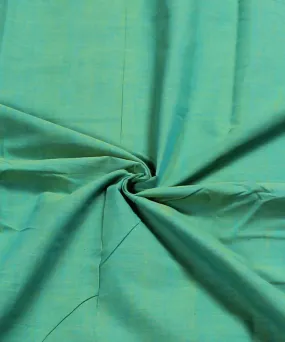 Aqua green Handloom Cotton Fabric