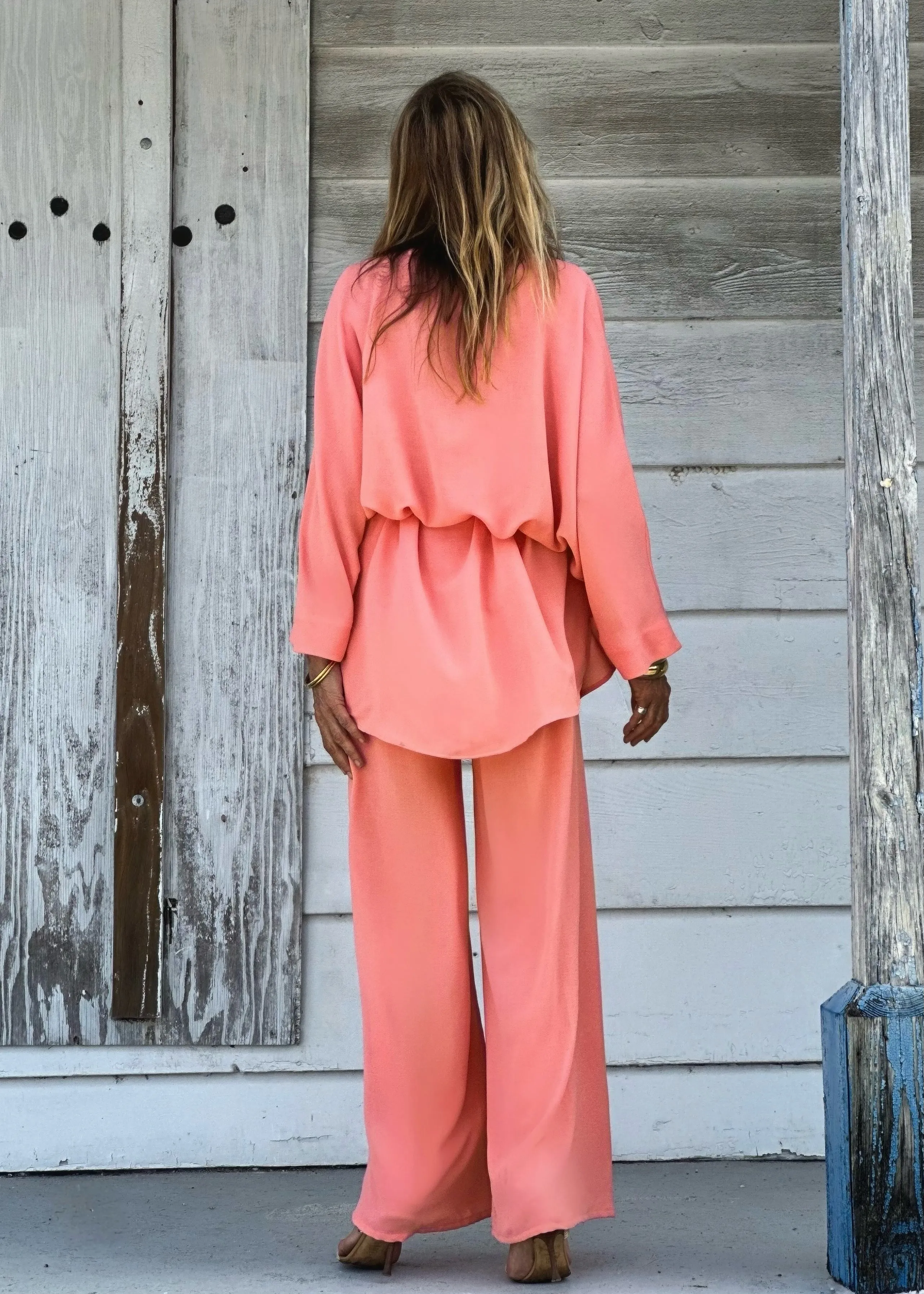 Audrey Pant Sexy Peach (Linen Look)