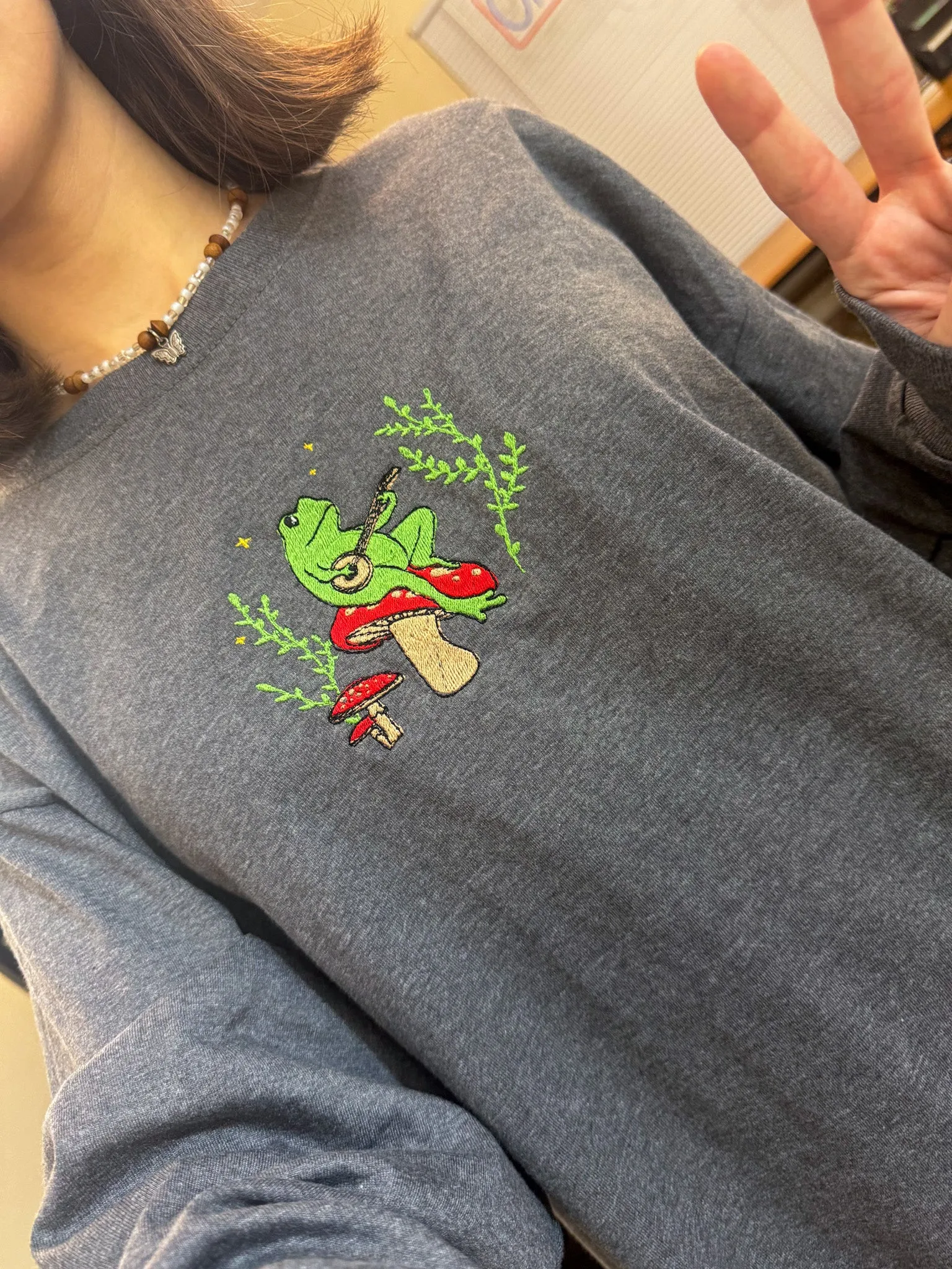 Banjo Frog Grey Long Sleeve XL