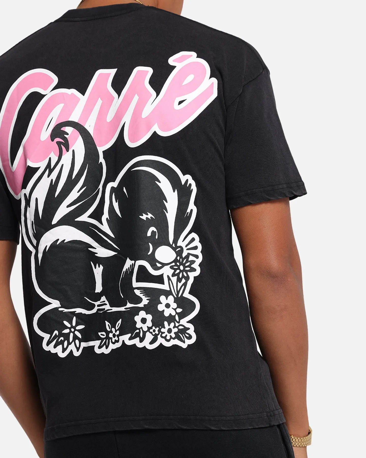 Carre Pepe T-Shirt Black Acidwash