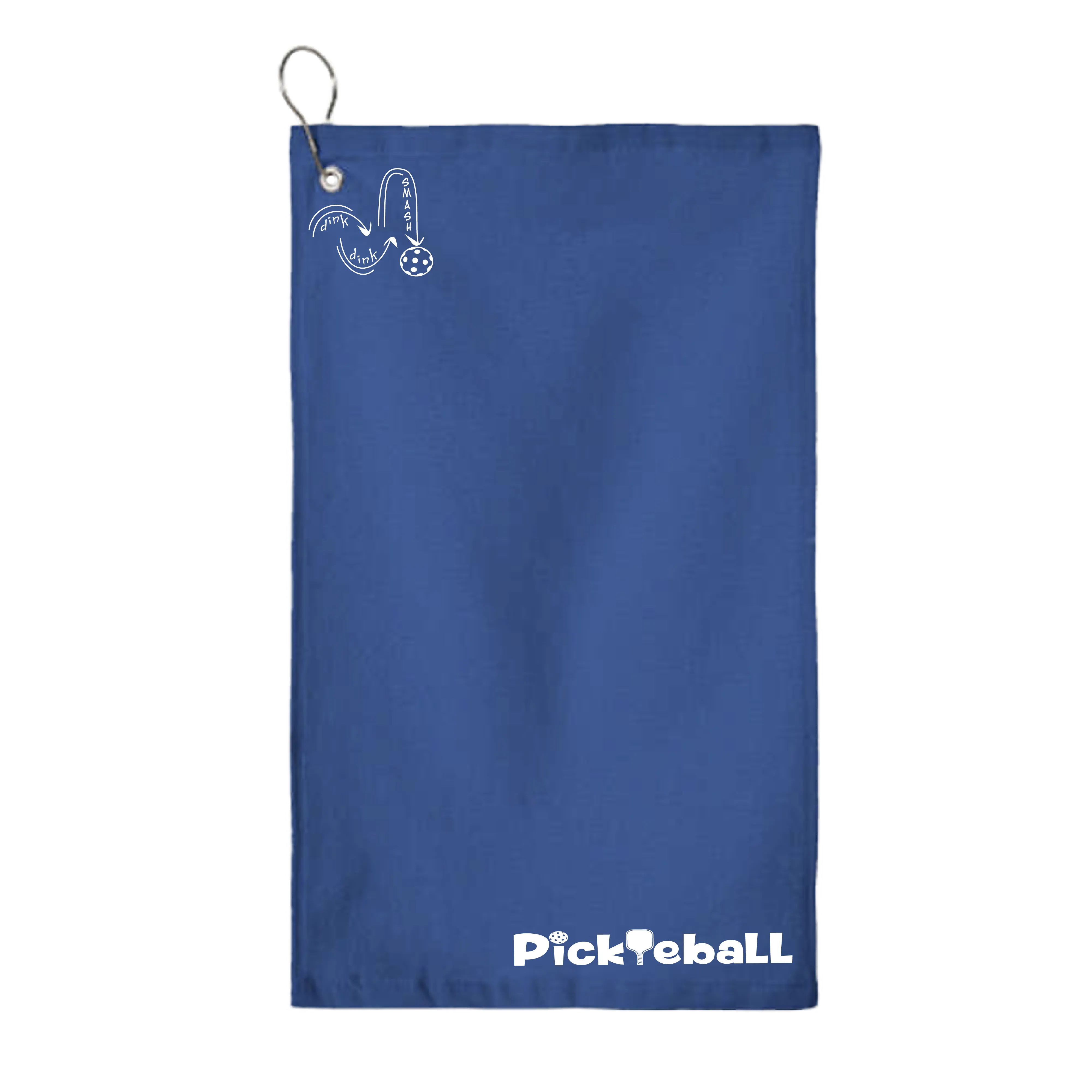 Clever Pickleball | Pickleball Court Towels | Grommeted 100% Cotton Terry Velour