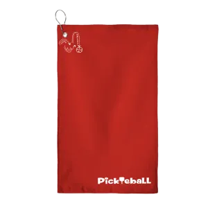 Clever Pickleball | Pickleball Court Towels | Grommeted 100% Cotton Terry Velour