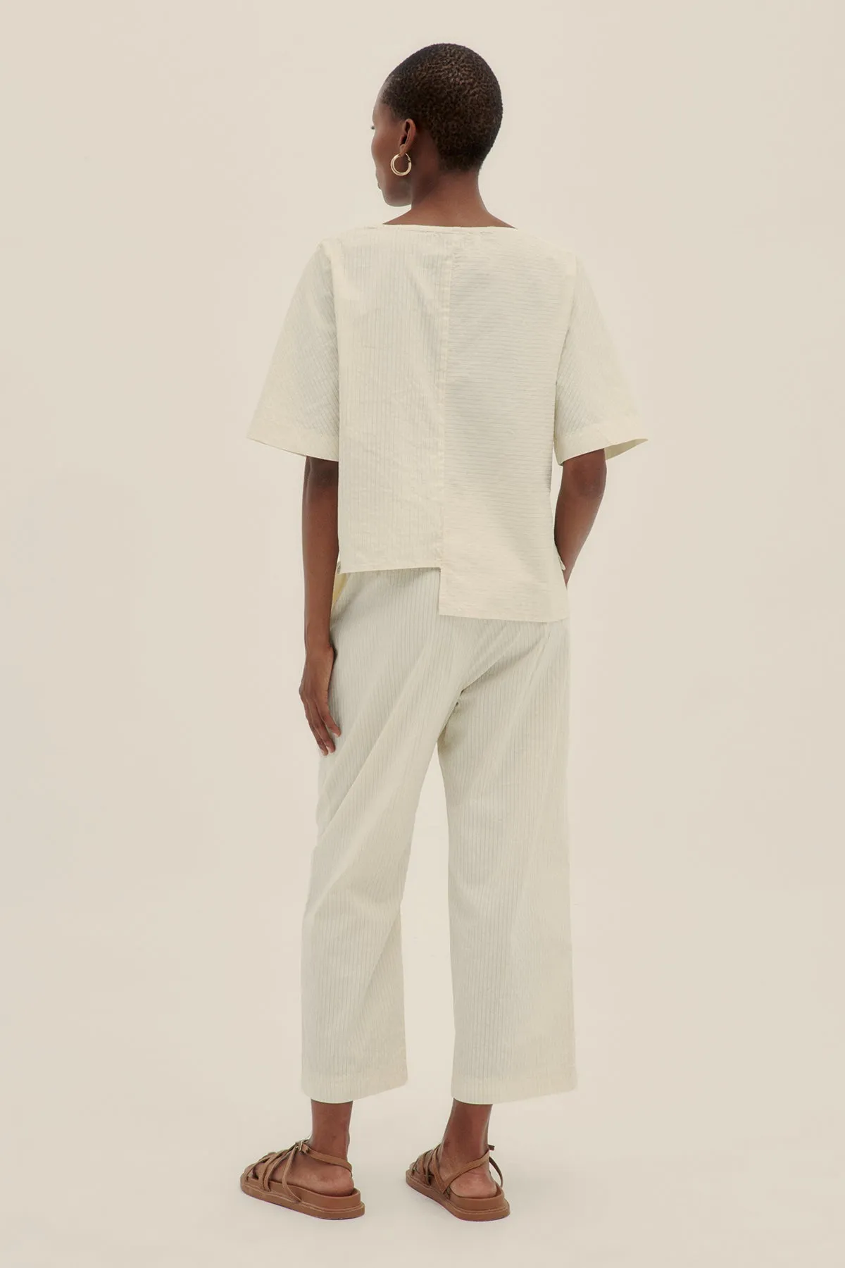 Cotton Poplin Fefe Top Safari