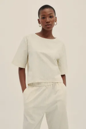 Cotton Poplin Fefe Top Safari