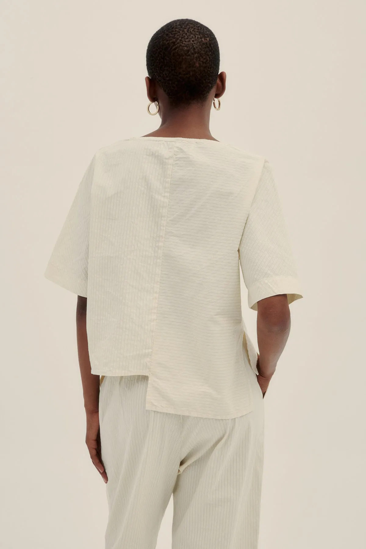 Cotton Poplin Fefe Top Safari
