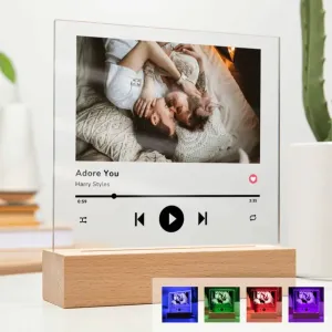 Custom Photo & Favorite Song LED Night Light