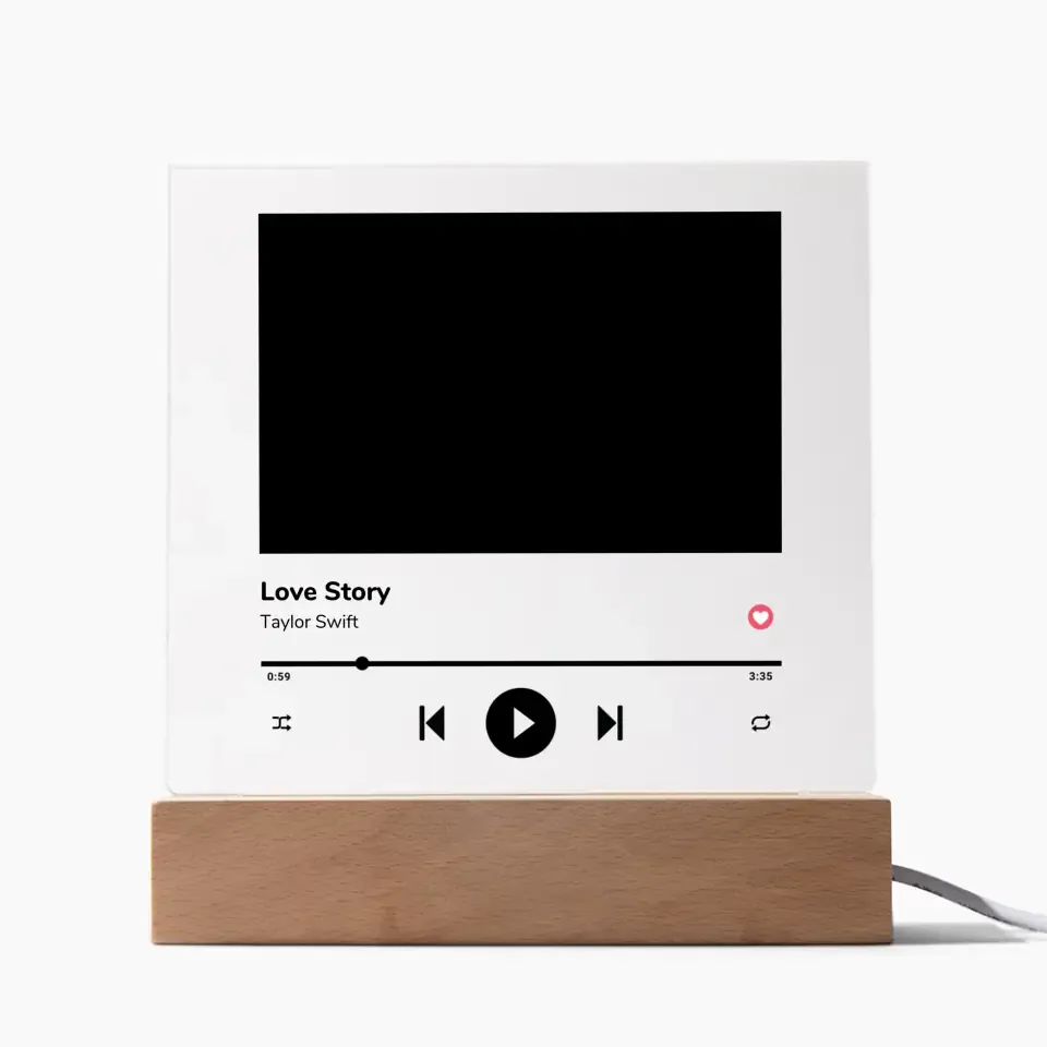 Custom Photo & Favorite Song LED Night Light