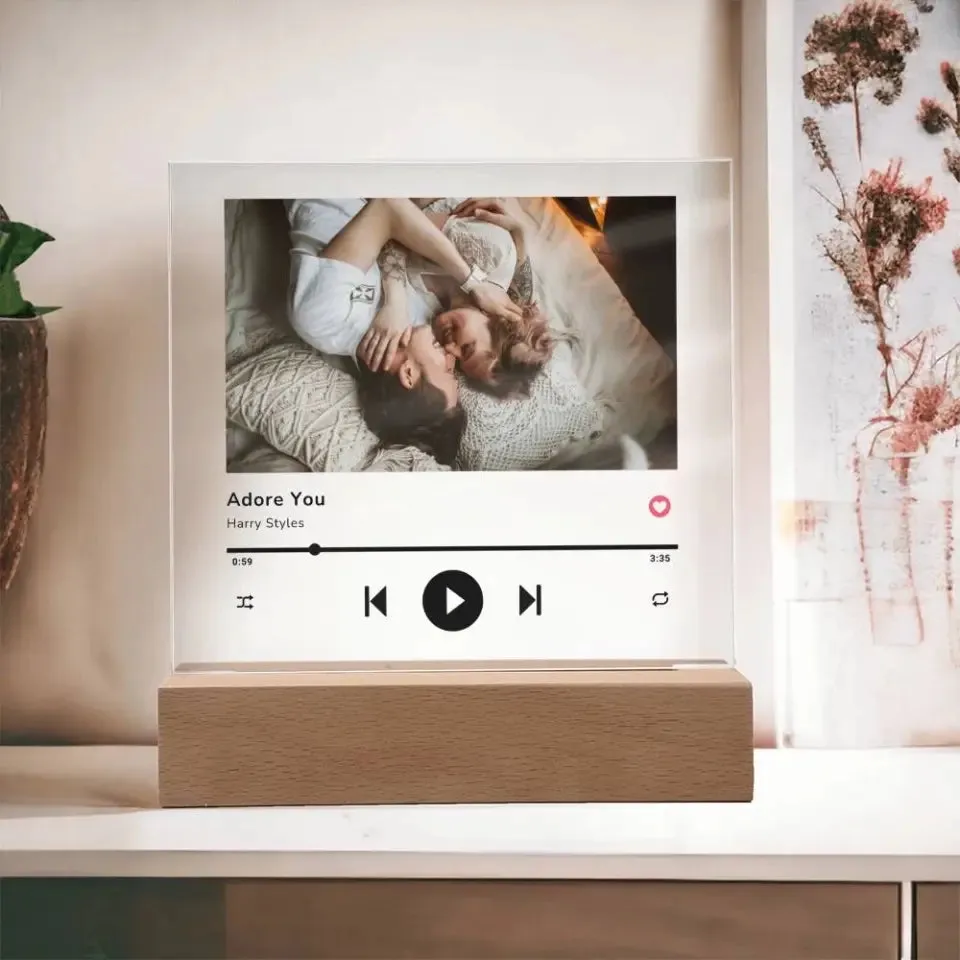 Custom Photo & Favorite Song LED Night Light