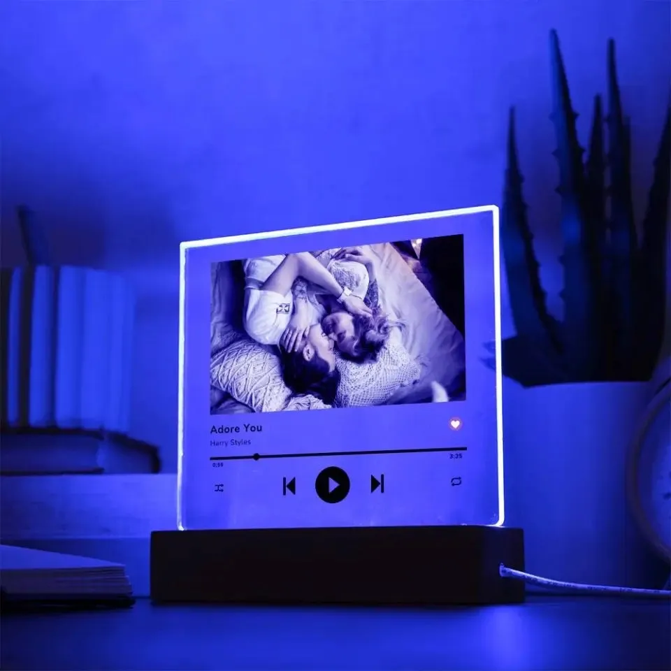 Custom Photo & Favorite Song LED Night Light