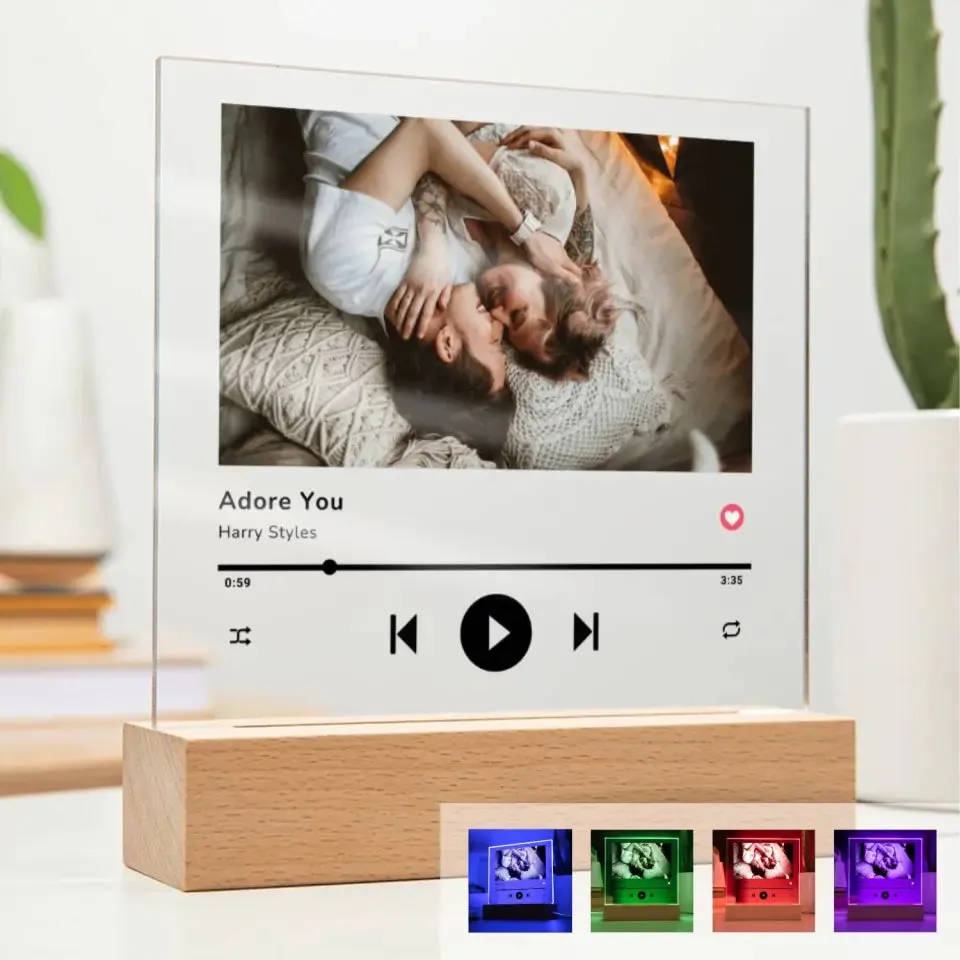 Custom Photo & Favorite Song LED Night Light