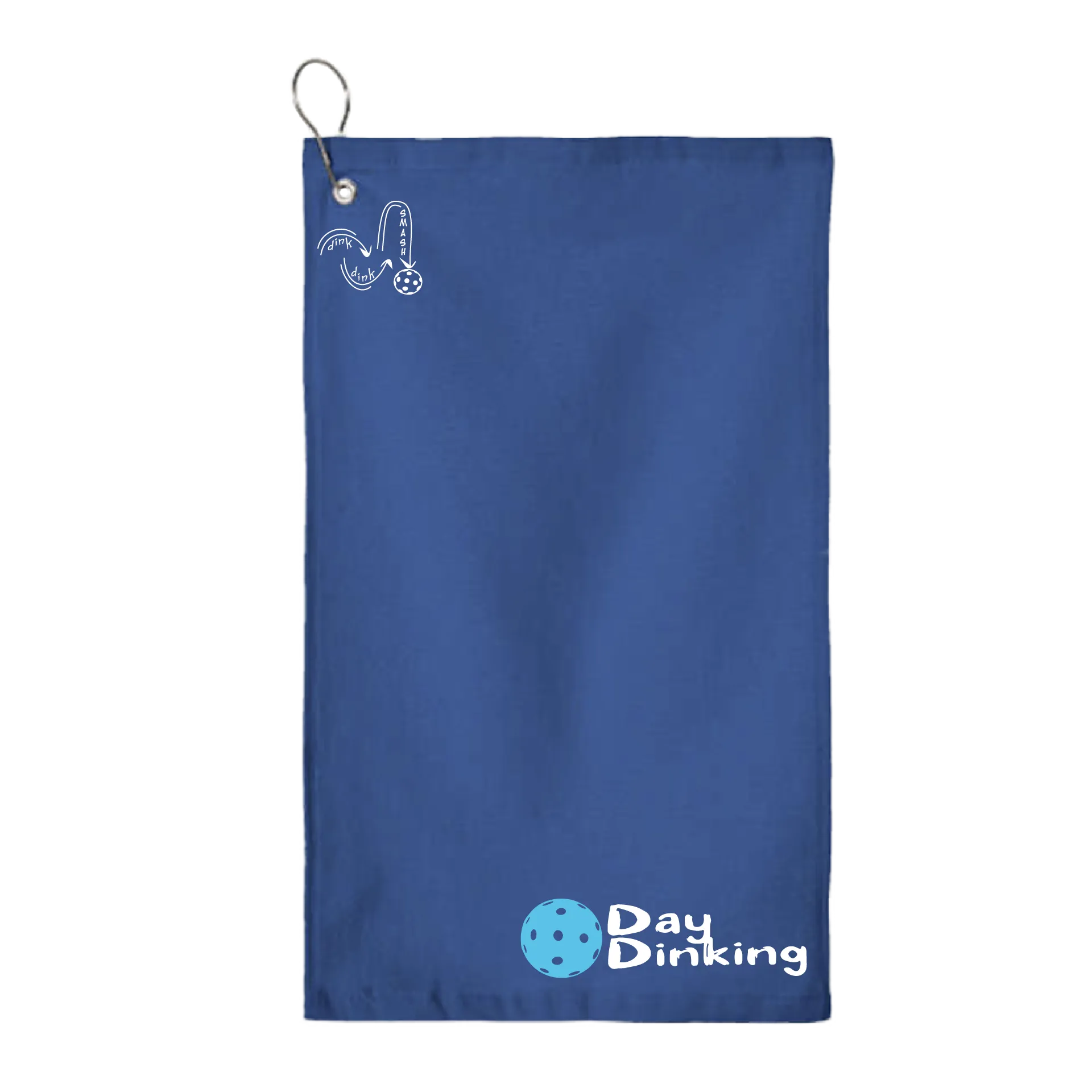 Day Dinking Pickleball (Customizable) |  Pickleball Court Towels | Grommeted 100% Cotton Terry Velour