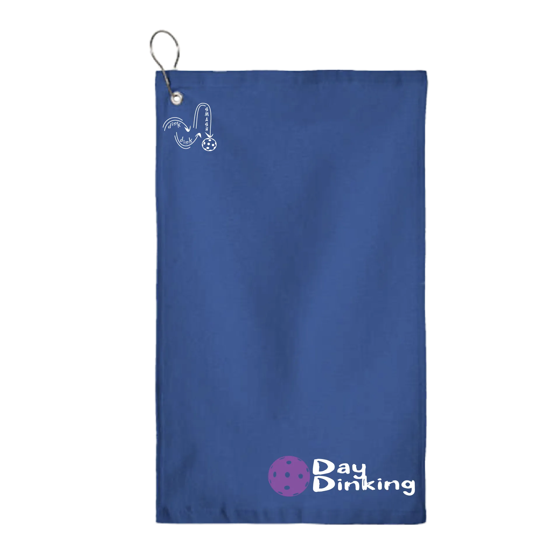 Day Dinking Pickleball (Customizable) |  Pickleball Court Towels | Grommeted 100% Cotton Terry Velour