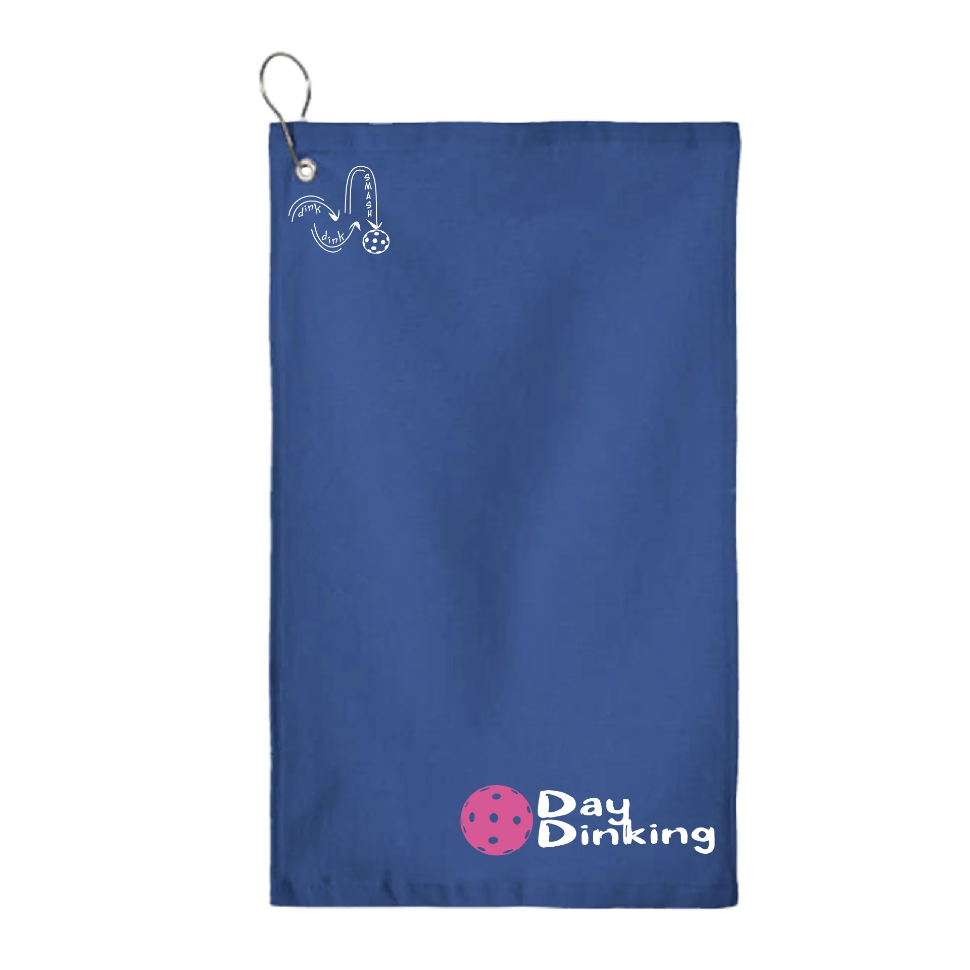Day Dinking Pickleball (Customizable) |  Pickleball Court Towels | Grommeted 100% Cotton Terry Velour