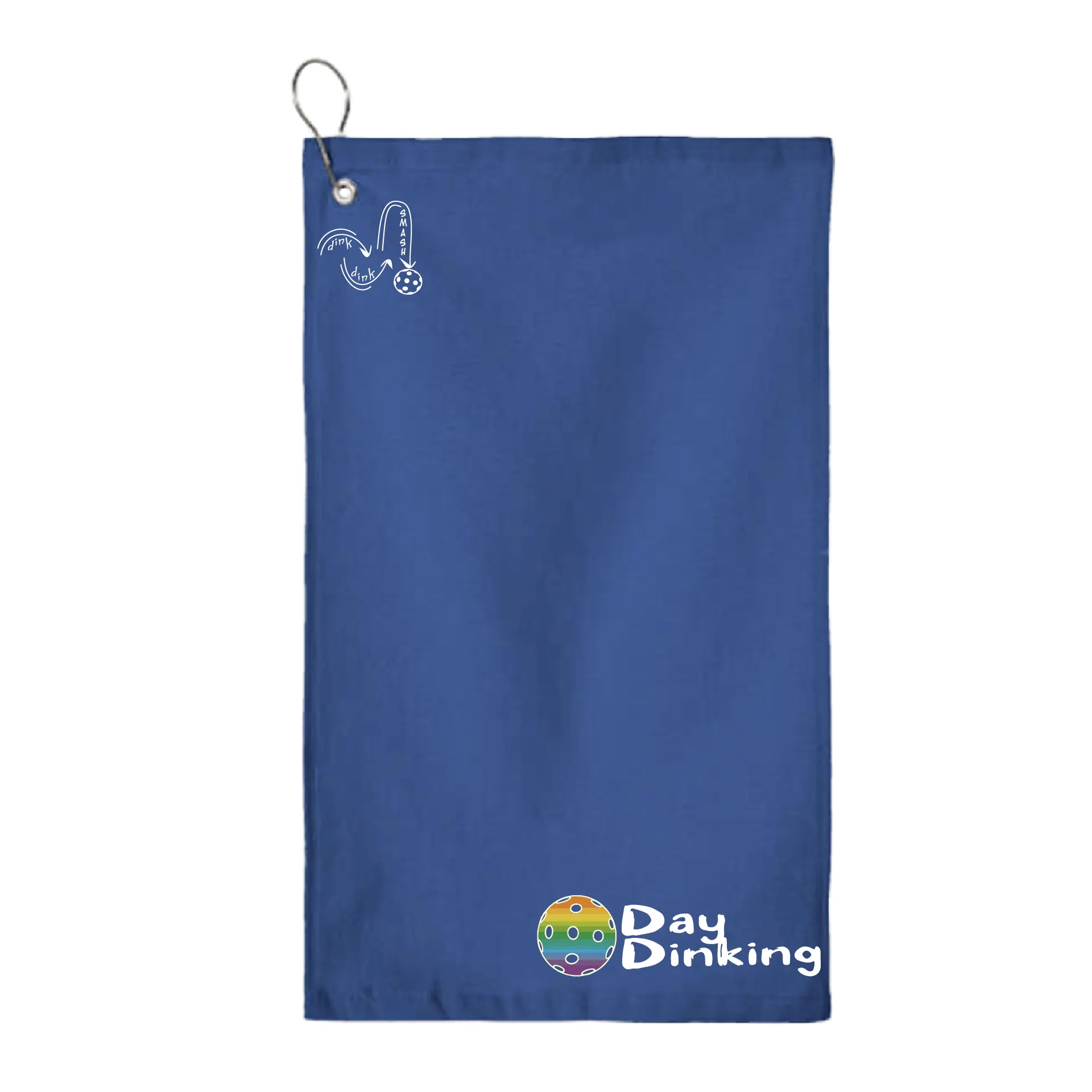 Day Dinking Pickleball (Customizable) |  Pickleball Court Towels | Grommeted 100% Cotton Terry Velour