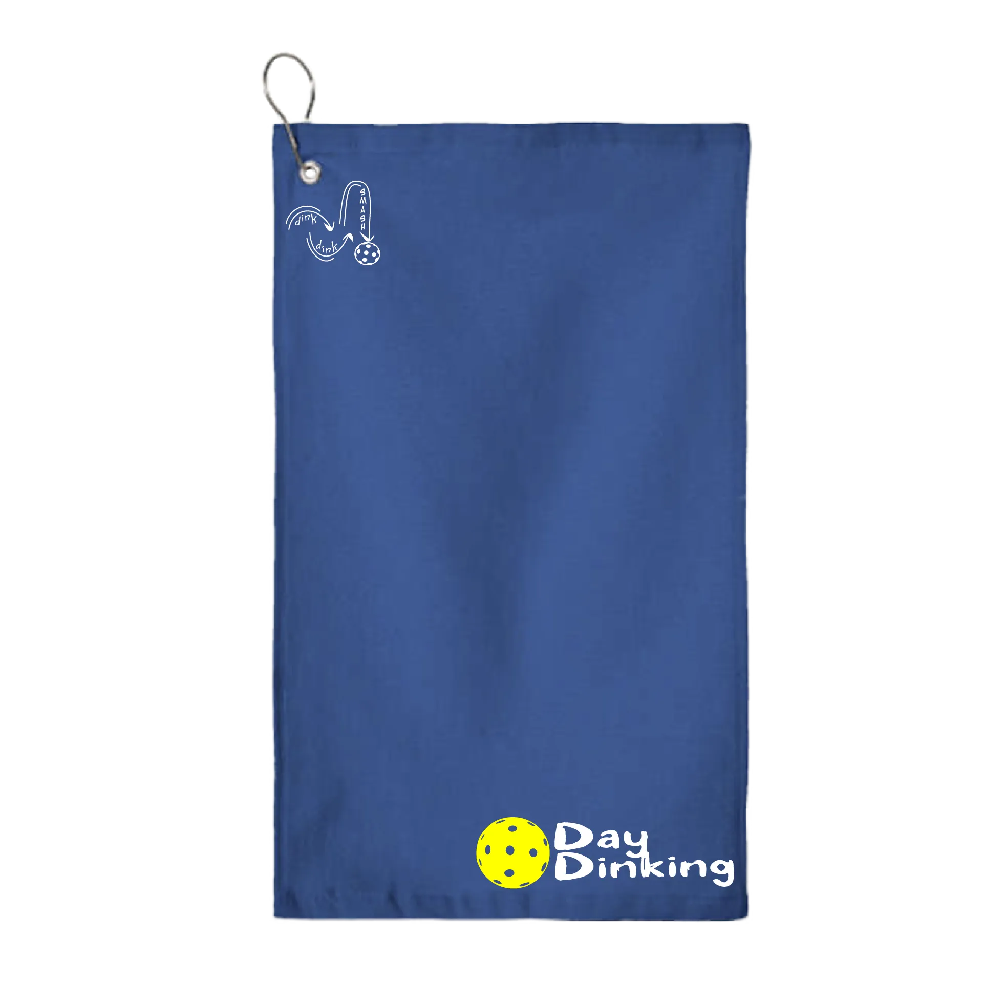 Day Dinking Pickleball (Customizable) |  Pickleball Court Towels | Grommeted 100% Cotton Terry Velour