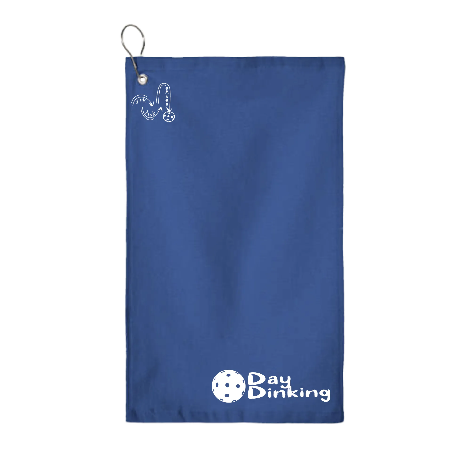 Day Dinking Pickleball (Customizable) |  Pickleball Court Towels | Grommeted 100% Cotton Terry Velour