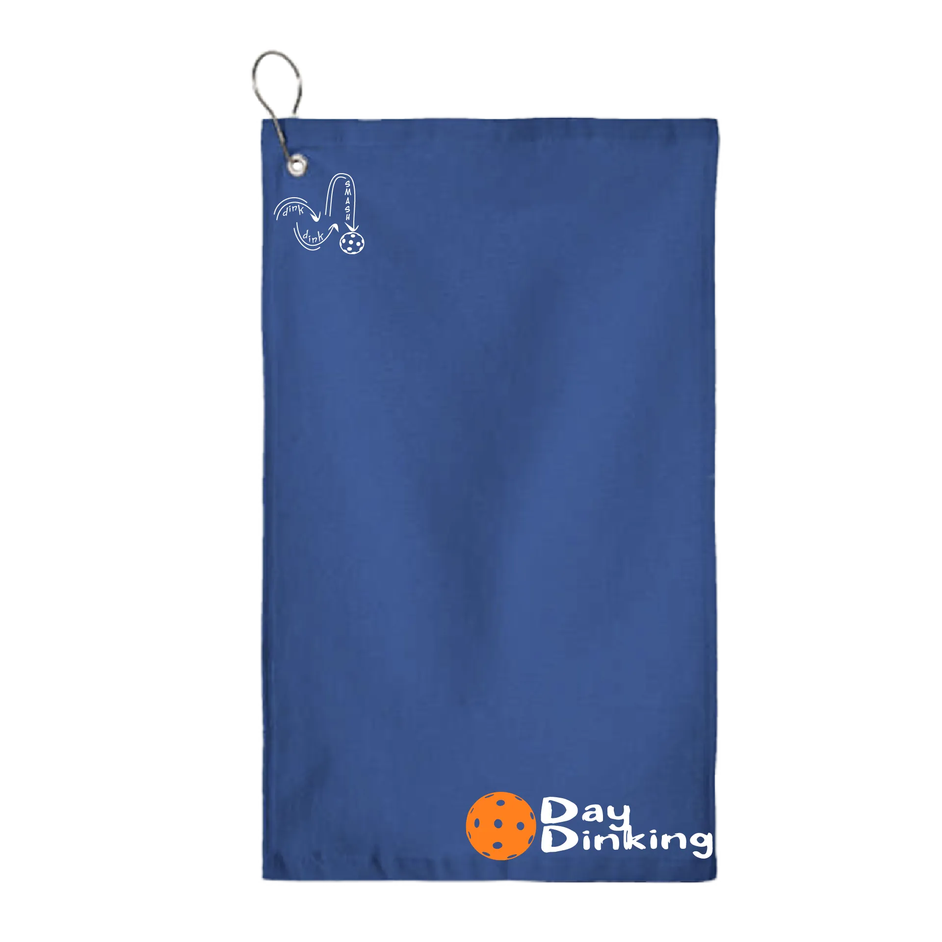 Day Dinking Pickleball (Customizable) |  Pickleball Court Towels | Grommeted 100% Cotton Terry Velour