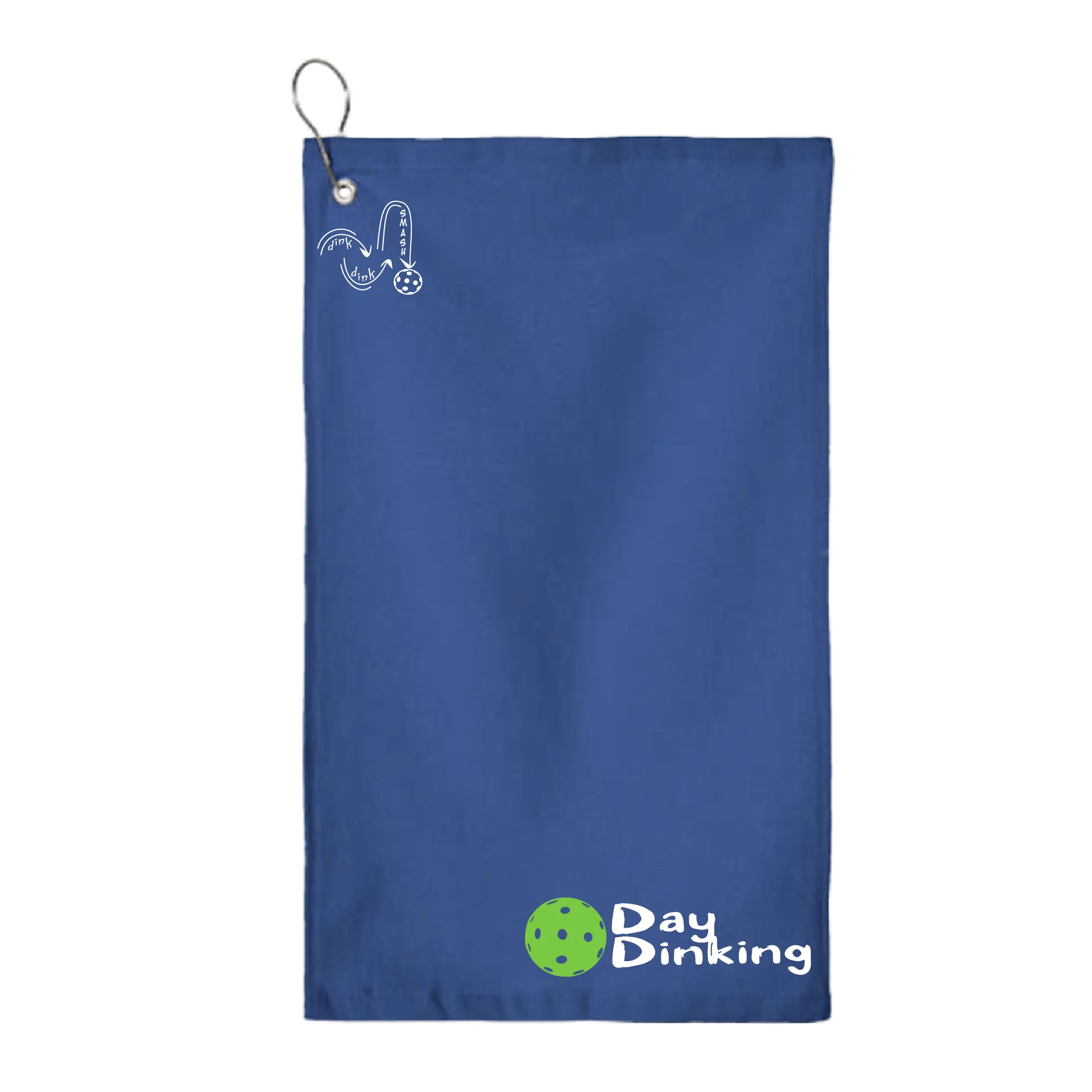 Day Dinking Pickleball (Customizable) |  Pickleball Court Towels | Grommeted 100% Cotton Terry Velour