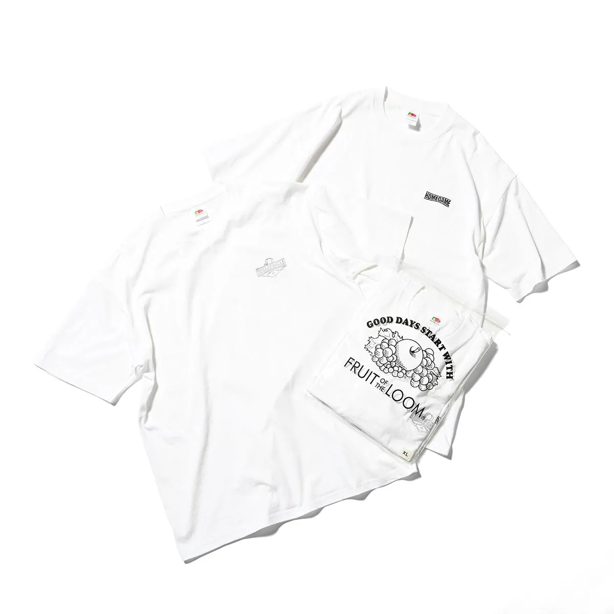 HOMEGAME × FRUIT OF THE LOOM 2 PACK TEE【HG240105】