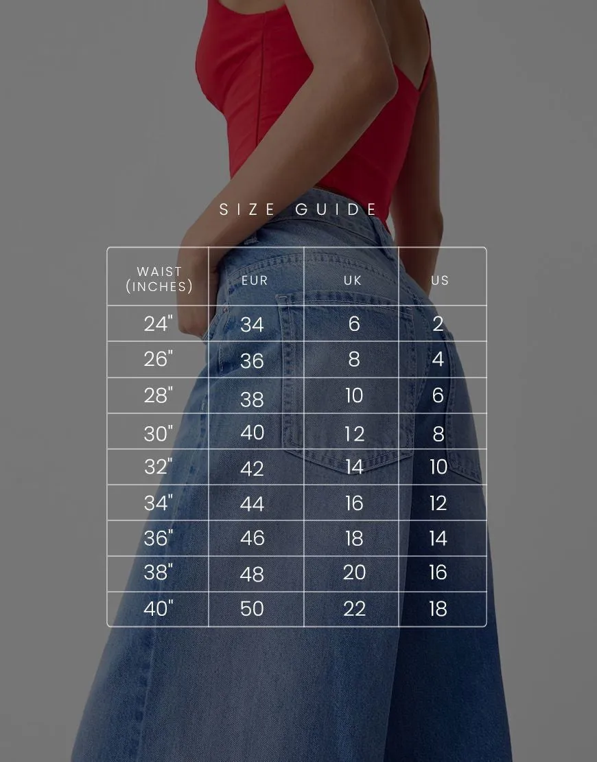 MANGO Light Blue High-Waisted Cargo Wide-Leg Jeans (Minor Fault)