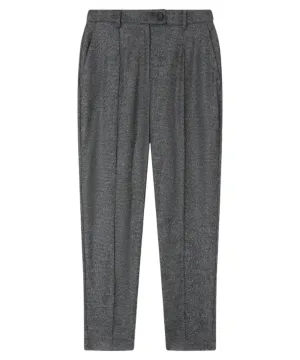 Pantaloni Tridente a Sigaretta in Flanella