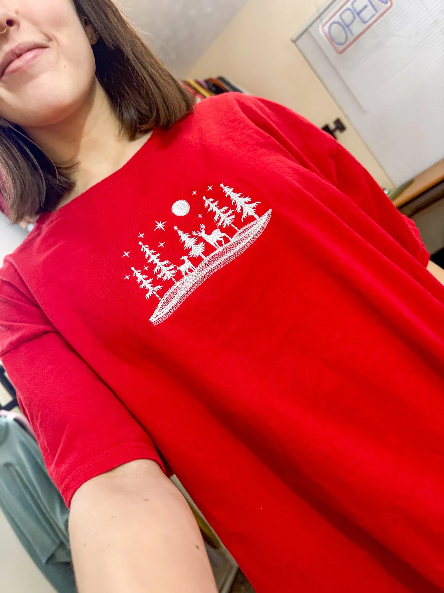 Reindeer Scene T-Shirt XL