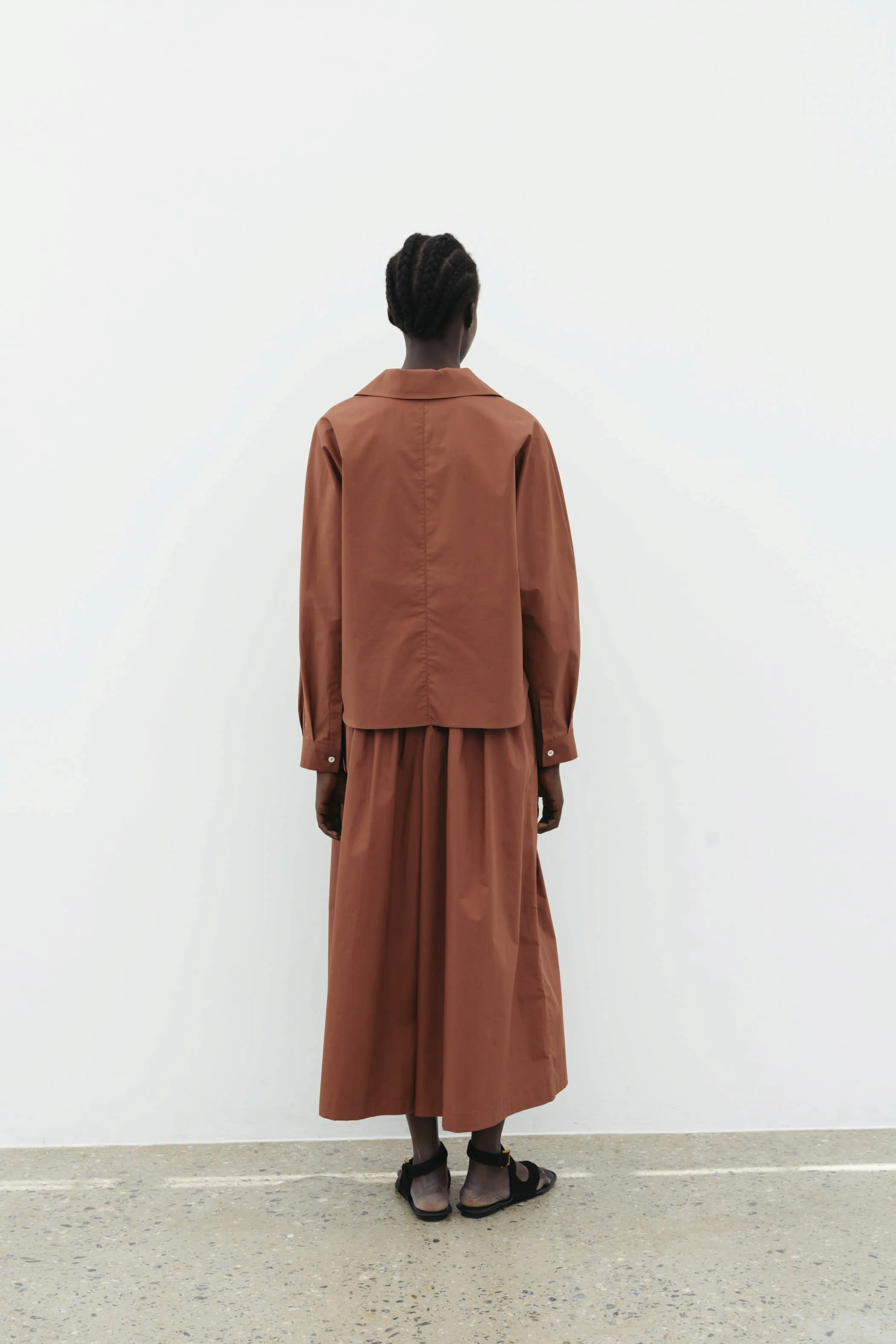 The Loom Culotte Pants in Red Bean