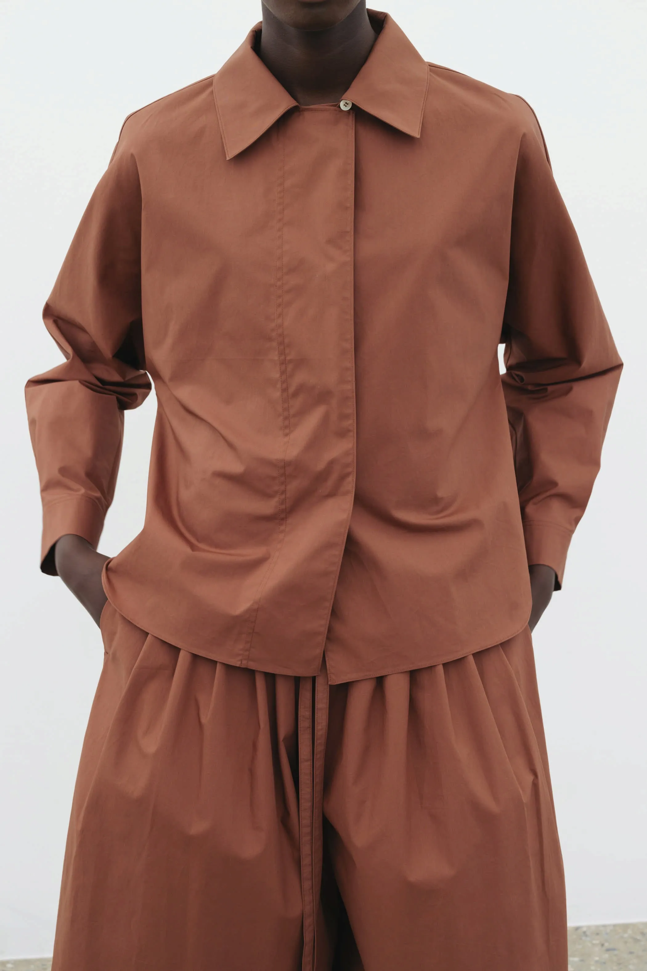 The Loom Culotte Pants in Red Bean