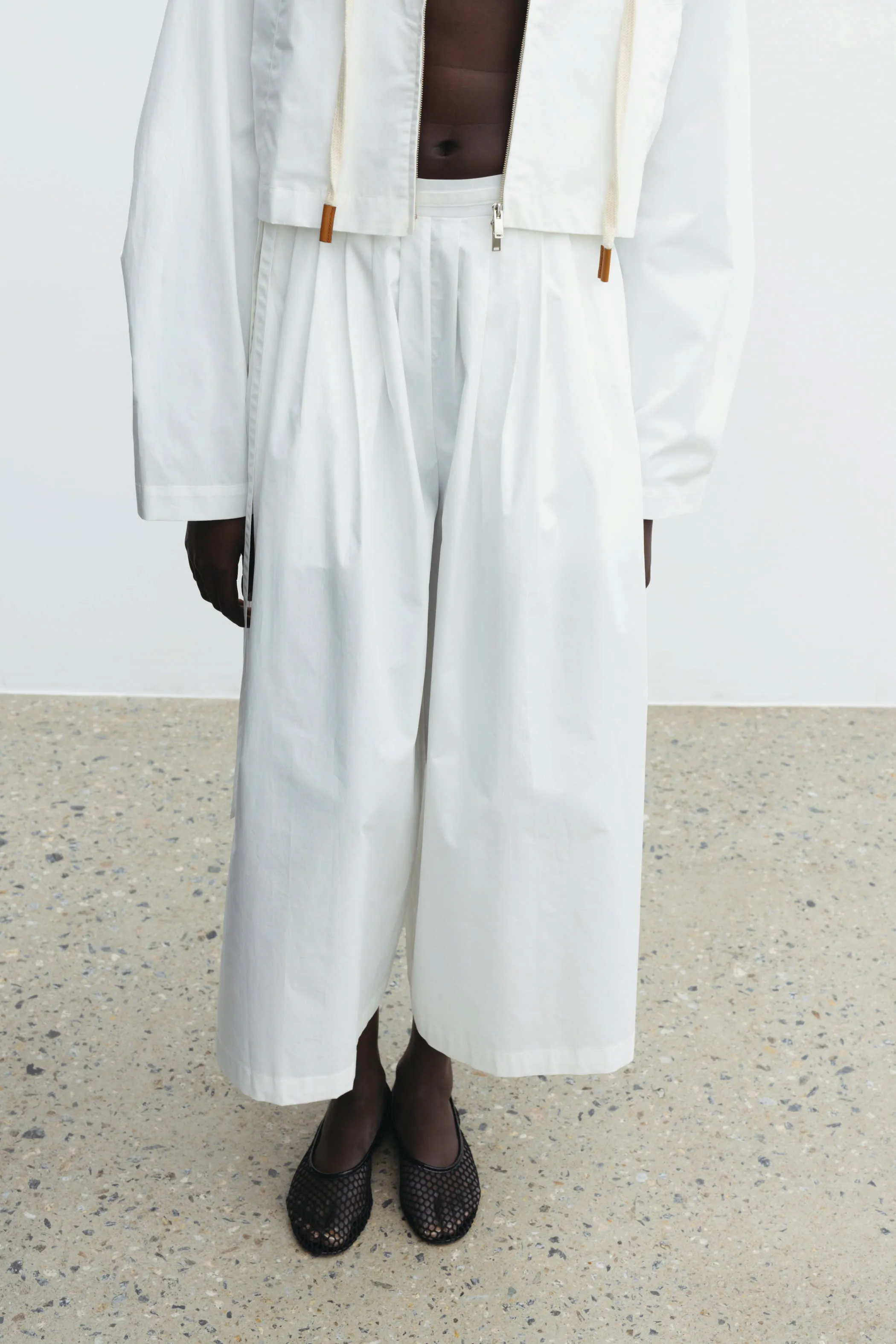 The Loom Culotte Pants in White