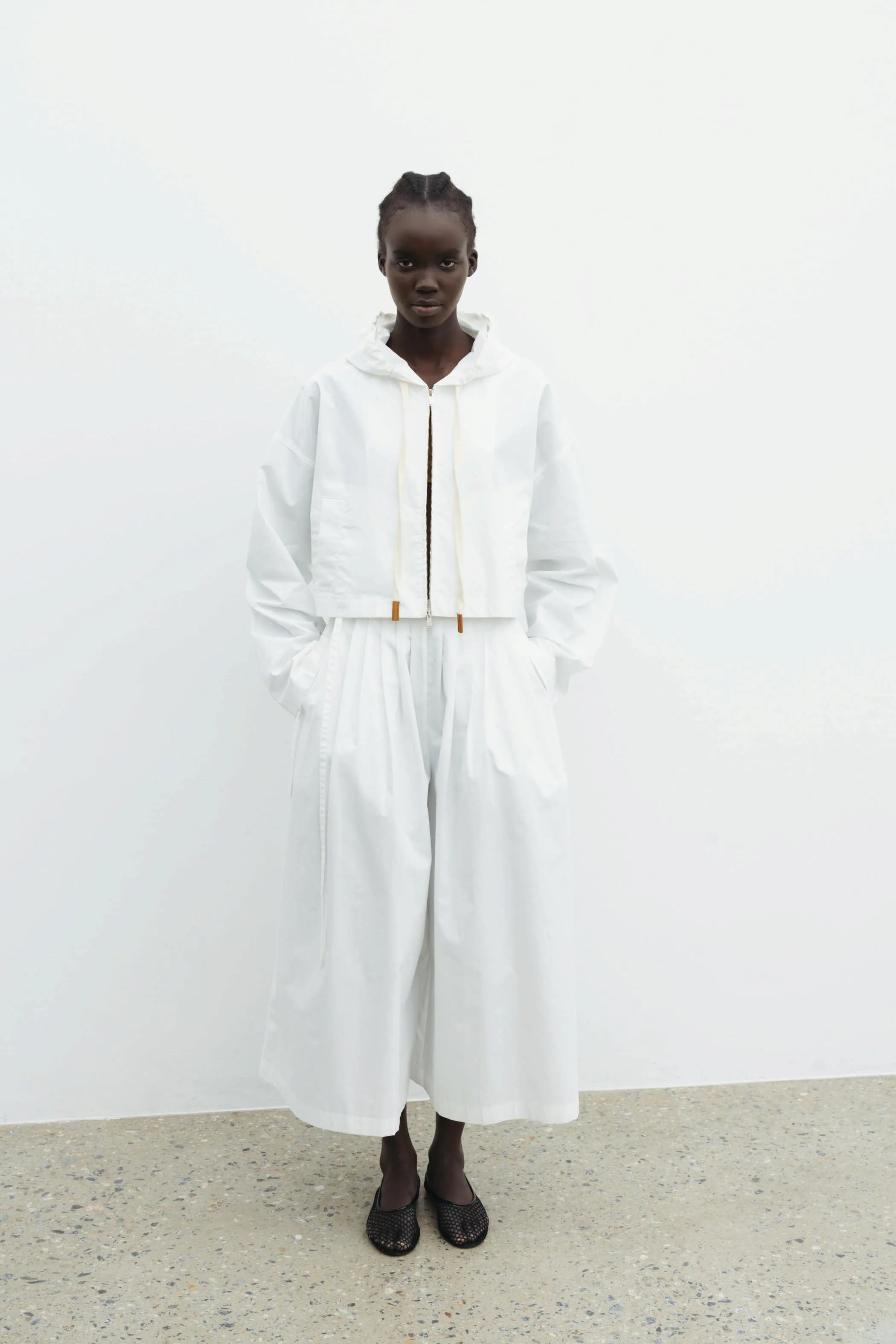 The Loom Culotte Pants in White